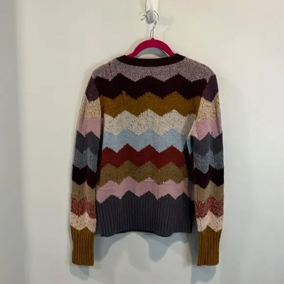 Marc Jacobs cashmere chevron Intarsia sweater M